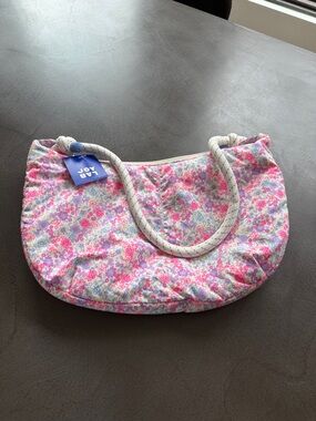 JoyLab Pink Floral Rope-Handle Shoulder Bag